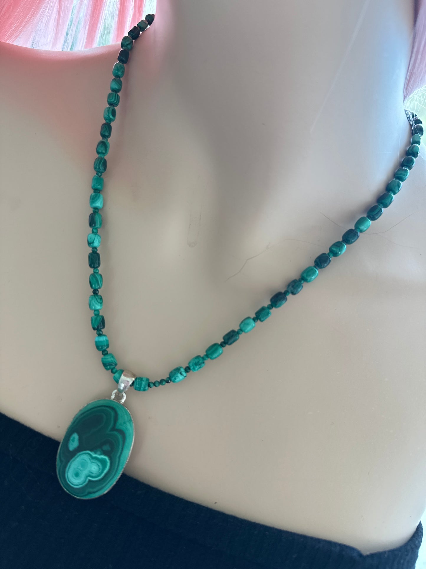 Velvety Malachite Necklace