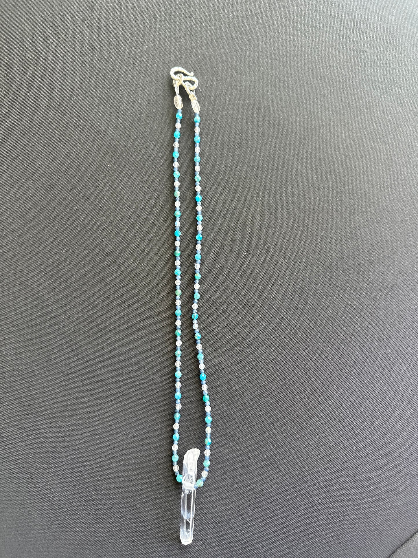Serian Starseed Activation Necklace With Lemurian Blue Needle Point