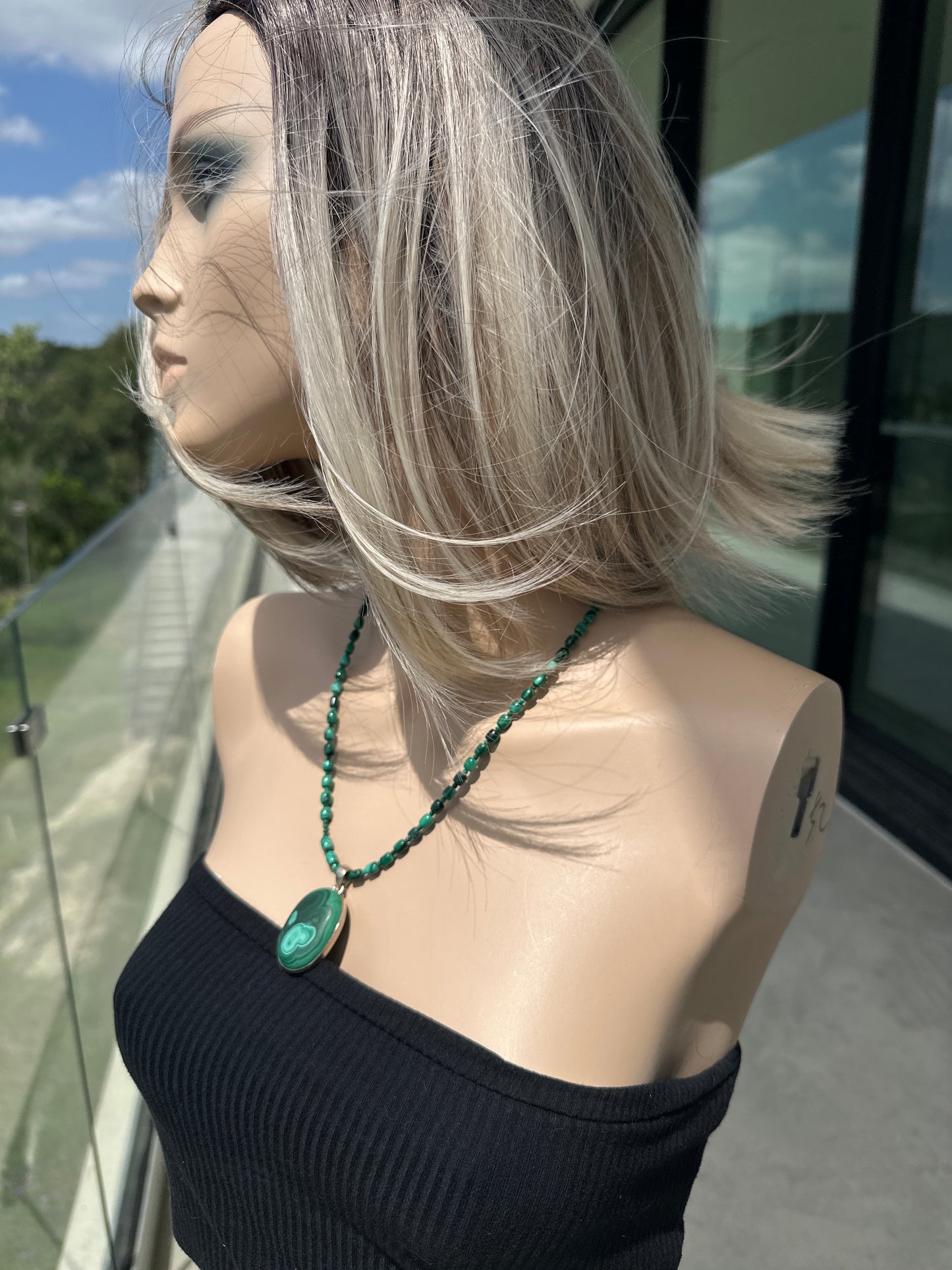 Velvety Malachite Necklace