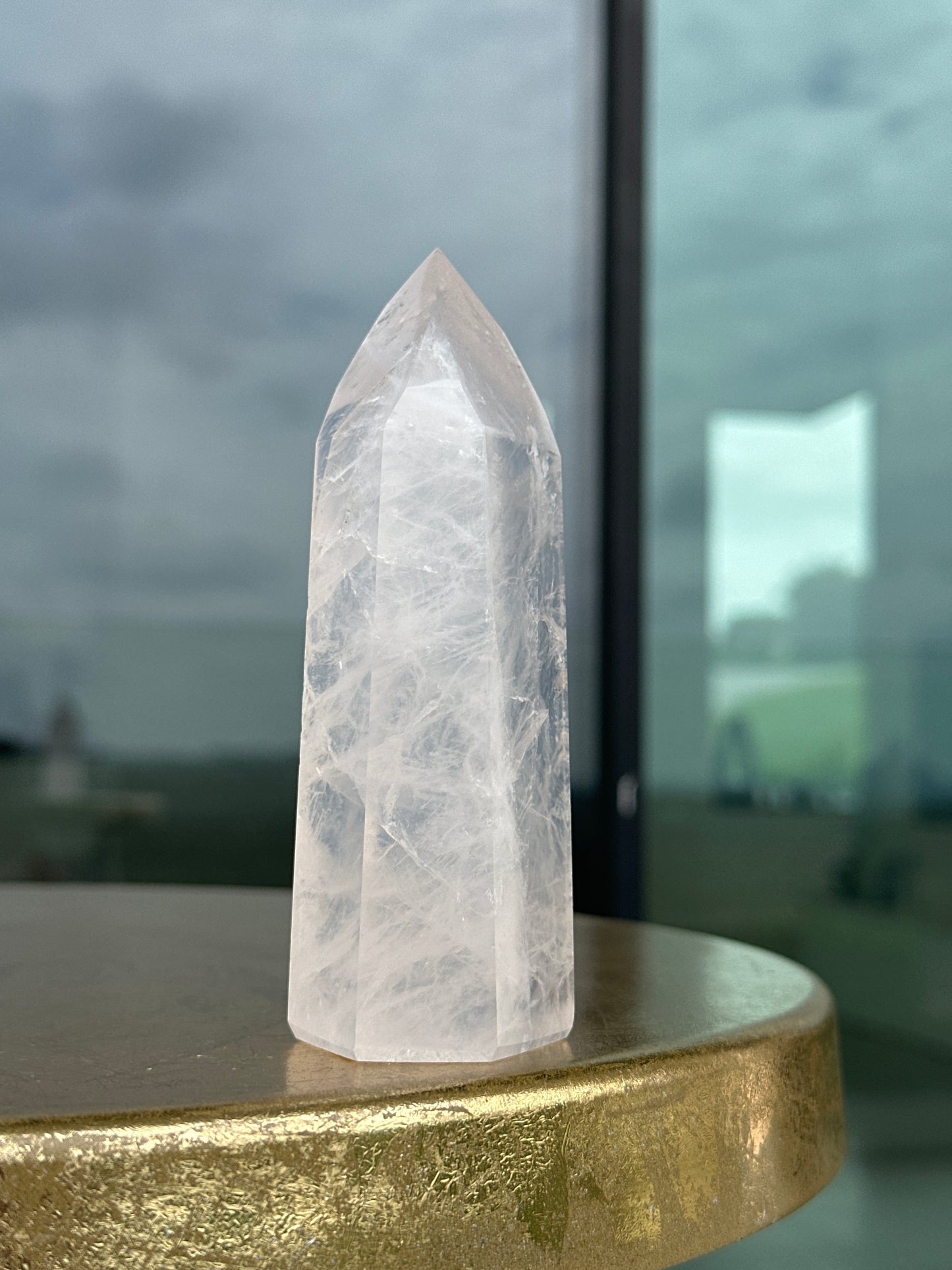 Girasol Rose Quartz Tower