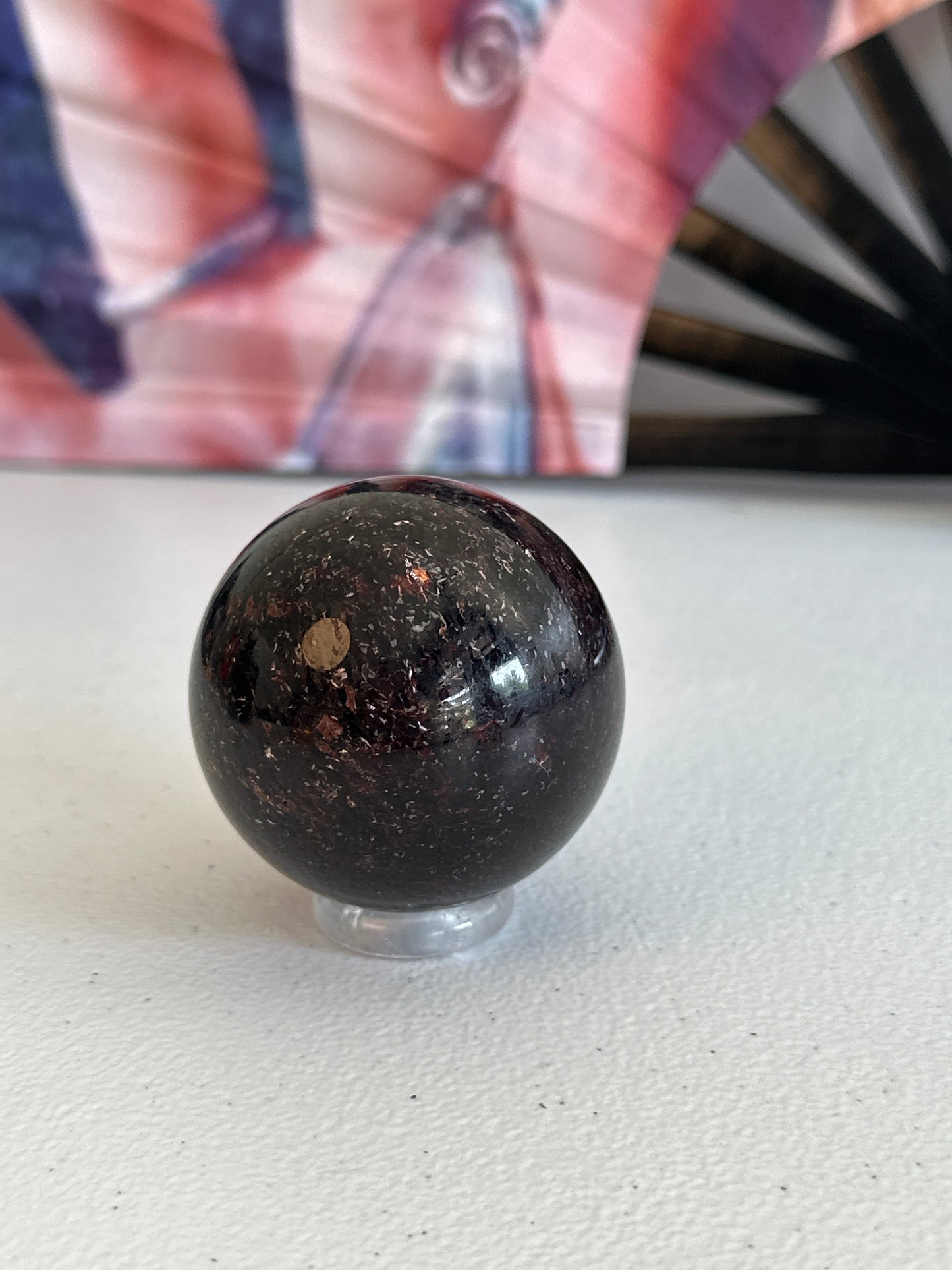 Red Muscovite Sphere