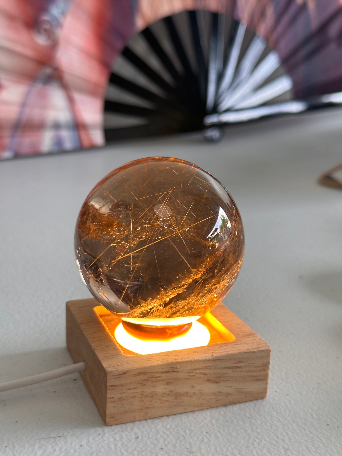 Smoky Quartz Rutile Sphere With✨Inclusions!