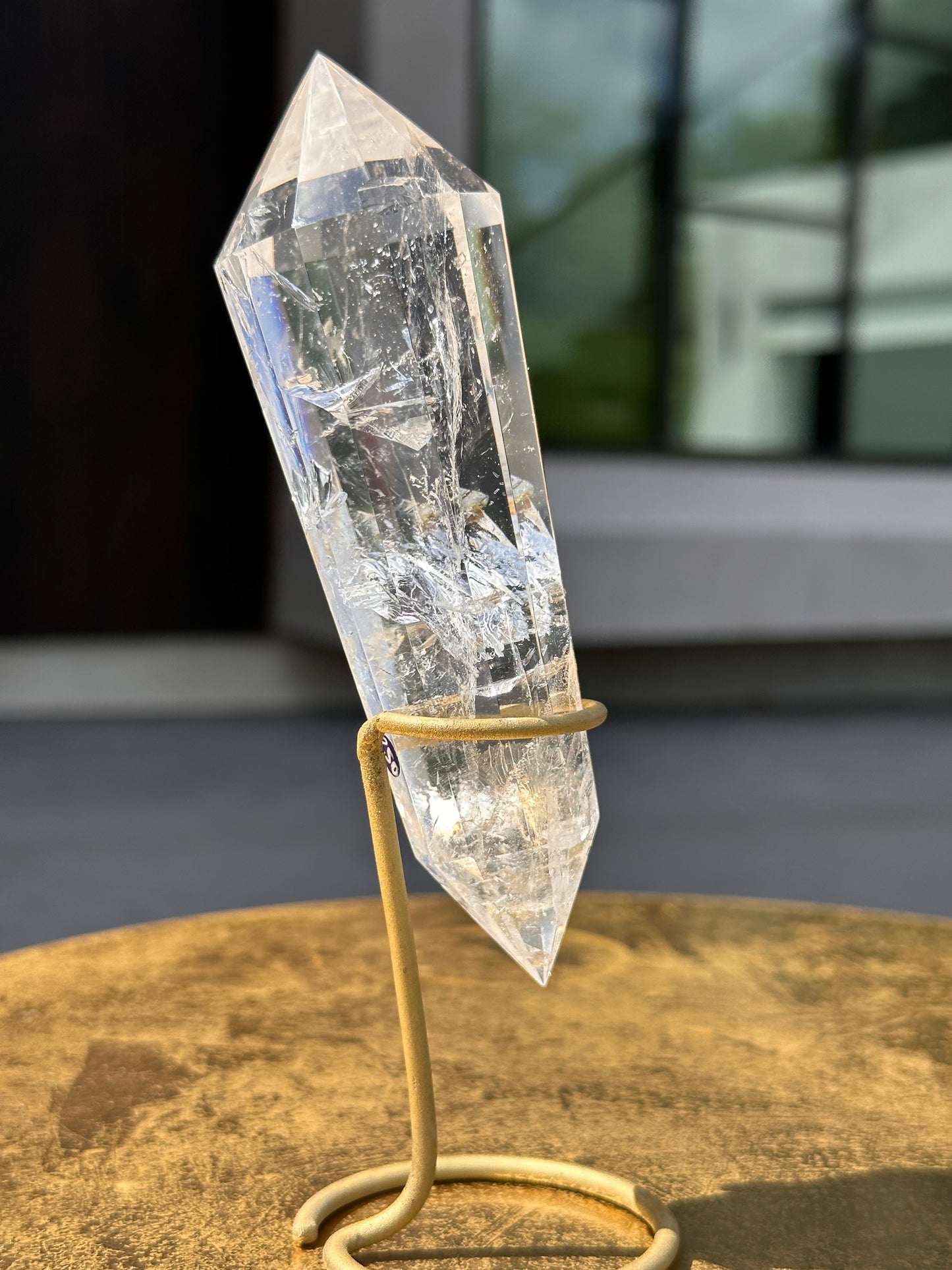 Clear Quartz Rainbow Vogel With Inclusions