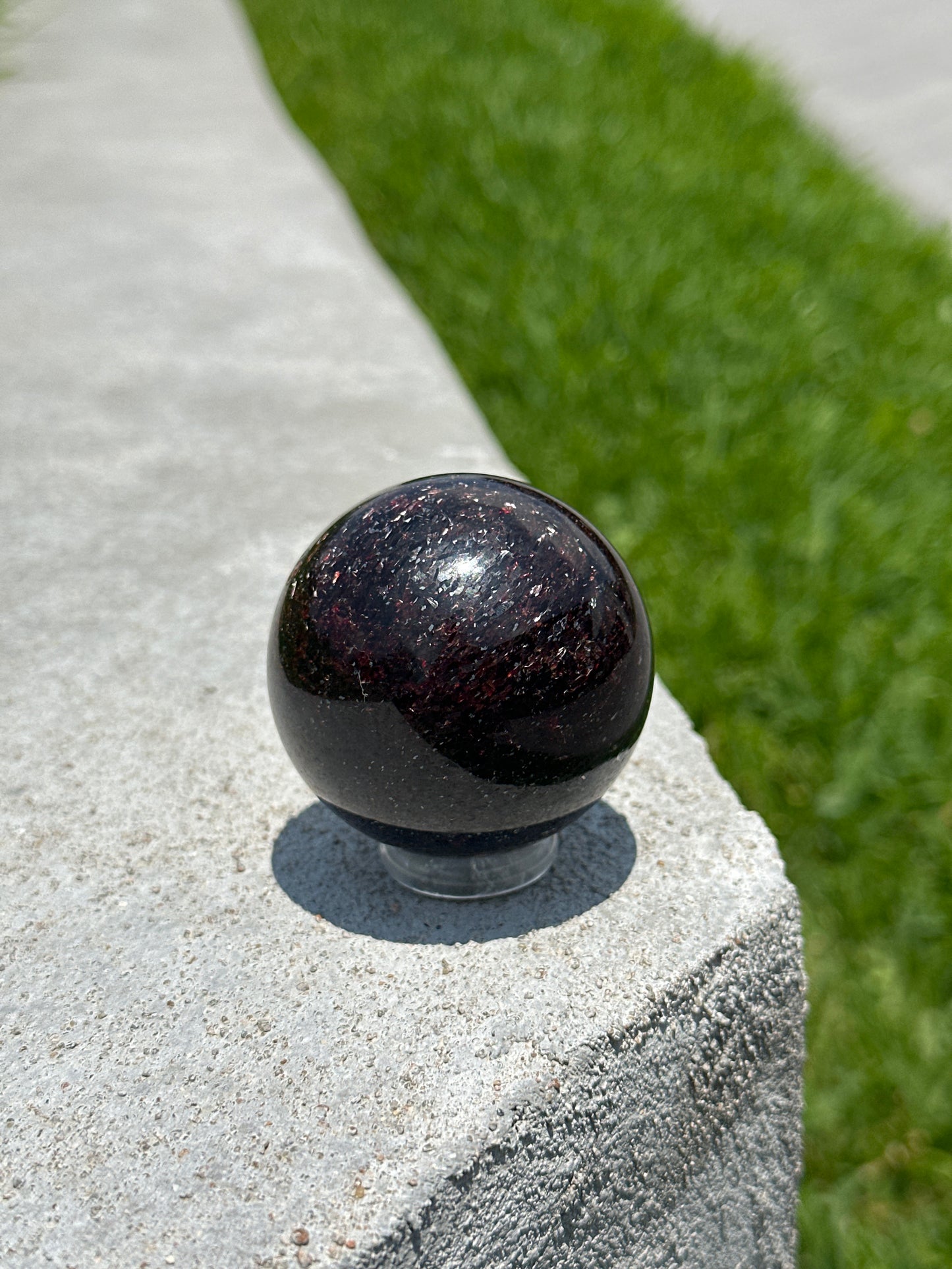 Red Muscovite Sphere