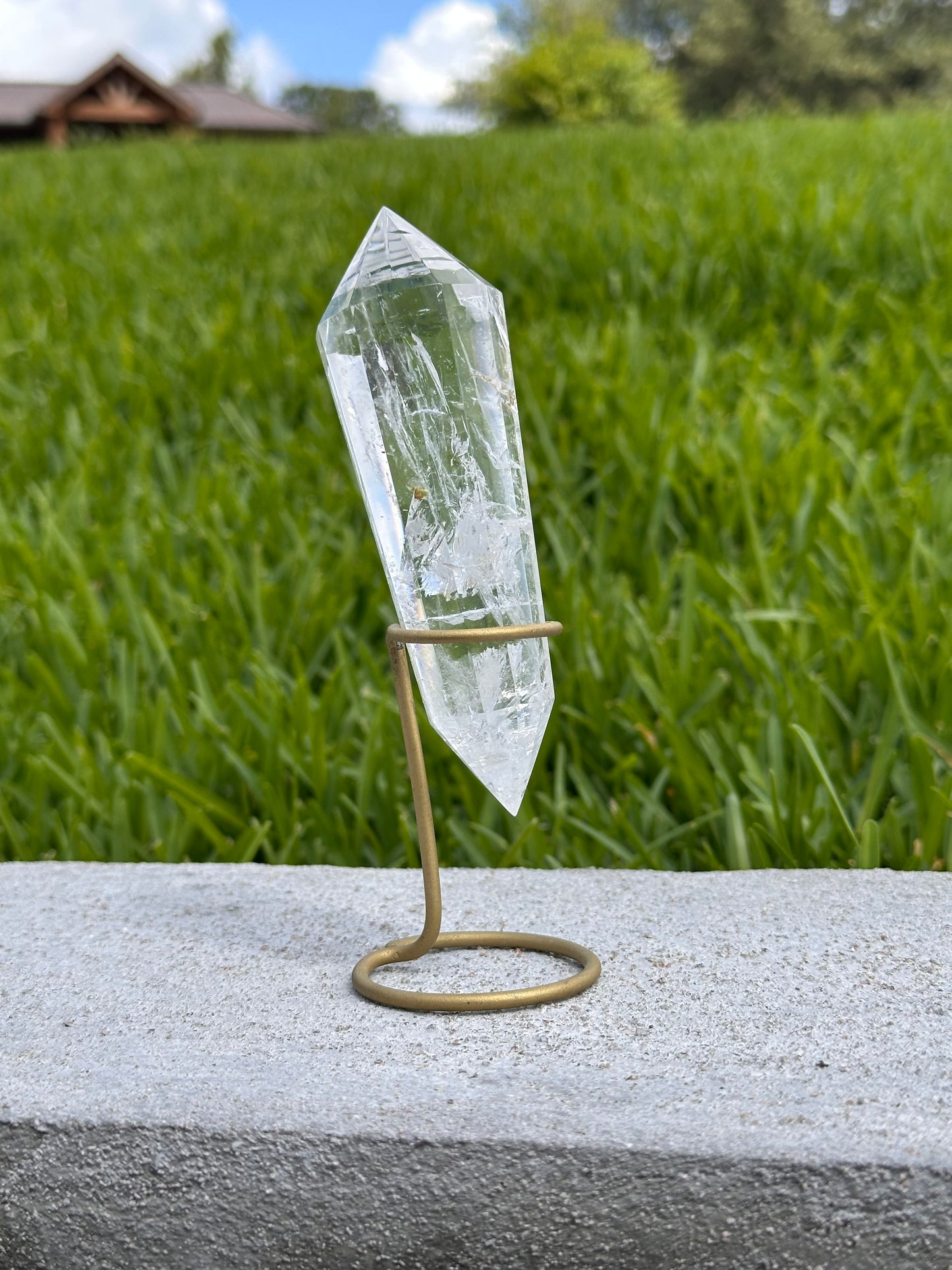 Clear Quartz Rainbow Vogel With Inclusions