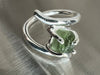 Moldavite and .925 Sterling Silver Rind sz 5