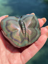 Butterfly Rainbow Obsidian Carving