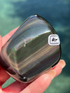 Butterfly Rainbow Obsidian Carving