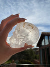 Ultra Healing Clear Quartz Rainbow Skull