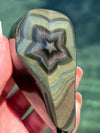 Rainbow Obsidian Hand Carved Star