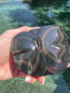 Rainbow Obsidian Crystal Butterfly Carving