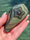 Rainbow Obsidian Hand Carved Star