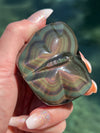 Butterfly Rainbow Obsidian Carving