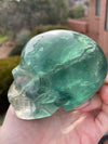 Green Fluorite Skull