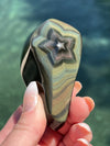 Rainbow Obsidian Hand Carved Star