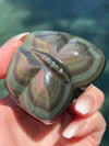 Butterfly Rainbow Obsidian Carving