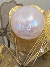 Rose Aura Quartz Crystal Sphere Unicorn Rainbows Fairy Energy 1.25 Inch