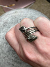 Meteorite Snakehead Sterling Silver .925 Ring sz 7