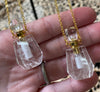 Clear Quartz Crystal Memorial Necklace