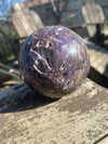 Sphalerite Druzy Purple Crystal Sphere 3”