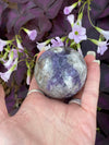 Sphalerite purple Crystal Sphere 2”