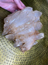 Lemurian Pink Quartz XL Double Terminated Cluster 6.5 lb