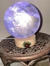 Smoky Quartz Green Adventurine Lit Sphere Stand