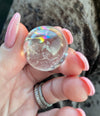 Master Healer Clear Quartz 1” Rainbow Loaded Sphere