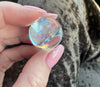 Master Healer Clear Quartz 1” Rainbow Loaded Sphere