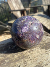 Sphalerite Druzy Purple Crystal Sphere 3”