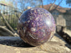 Sphalerite Druzy Purple Crystal Sphere 3”