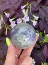 Sphalerite purple Crystal Sphere 2”