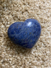 Dumortierite Puffy Peaceful Heart Carvings 1.65 oz to 2.07 oz Each