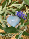 Amazonite Puffy Crystal Heart Carving 277.9 grams 3.5” long