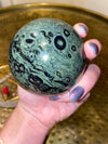 Kambaba Jasper 3” Crystal Sphere with Free Brass Stand 1.88 lbs