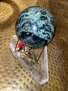 Kambaba Jasper 3” Crystal Sphere with Free Brass Stand 1.88 lbs