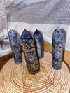 Sodalite Generator Gold Moons and Stars 4” Tall