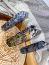 Sodalite Generator Gold Moons and Stars 4” Tall