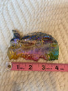 Rainbow Aura Quartz Seahorse Carving 5.17 oz