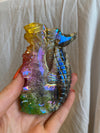 Rainbow Aura Quartz Seahorse Carving 5.17 oz