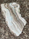 Lemurian Calcite Slab Charging Plate 9.5” 3.5 lbs