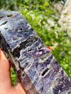 Purple Sphalerite Druzy Crystal Generator Tower 7.5” 1.64 lbs