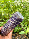 Purple Sphalerite Druzy Crystal Generator Tower 7.5” 1.64 lbs