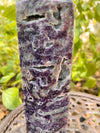 Purple Sphalerite Druzy Crystal Generator Tower 7.5” 1.64 lbs