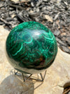 Glowing Malachite Medium Sphere 735g