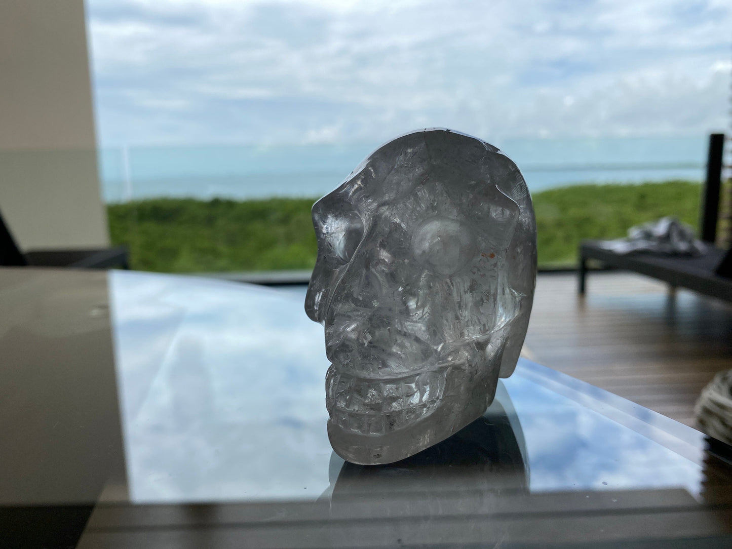 Clear Quartz Crystal Skull