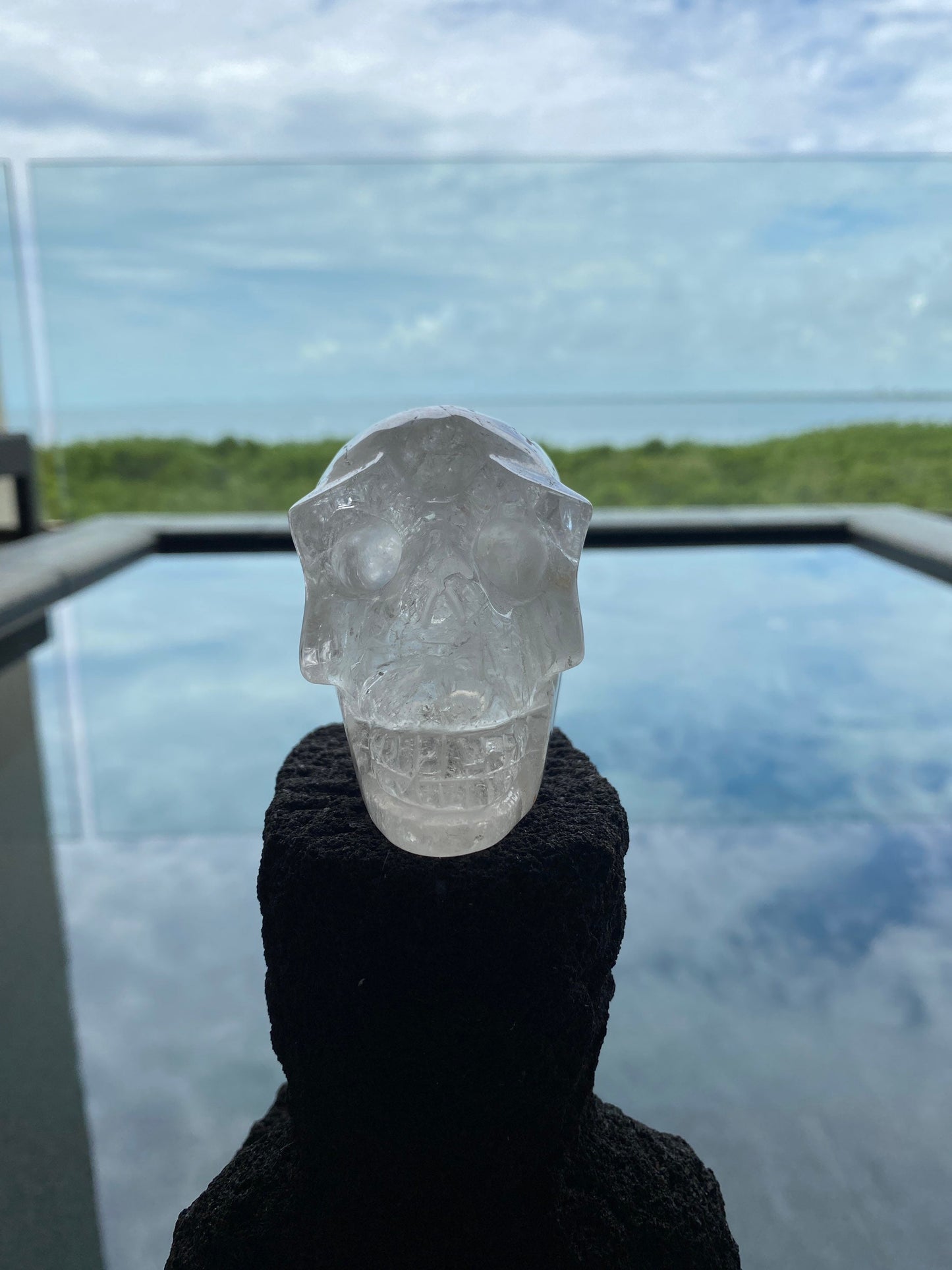 Clear Quartz Crystal Skull