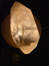 Pale Brazilian Smoky Quartz Double Terminated Lamp Loaded with Rainbows 590 G