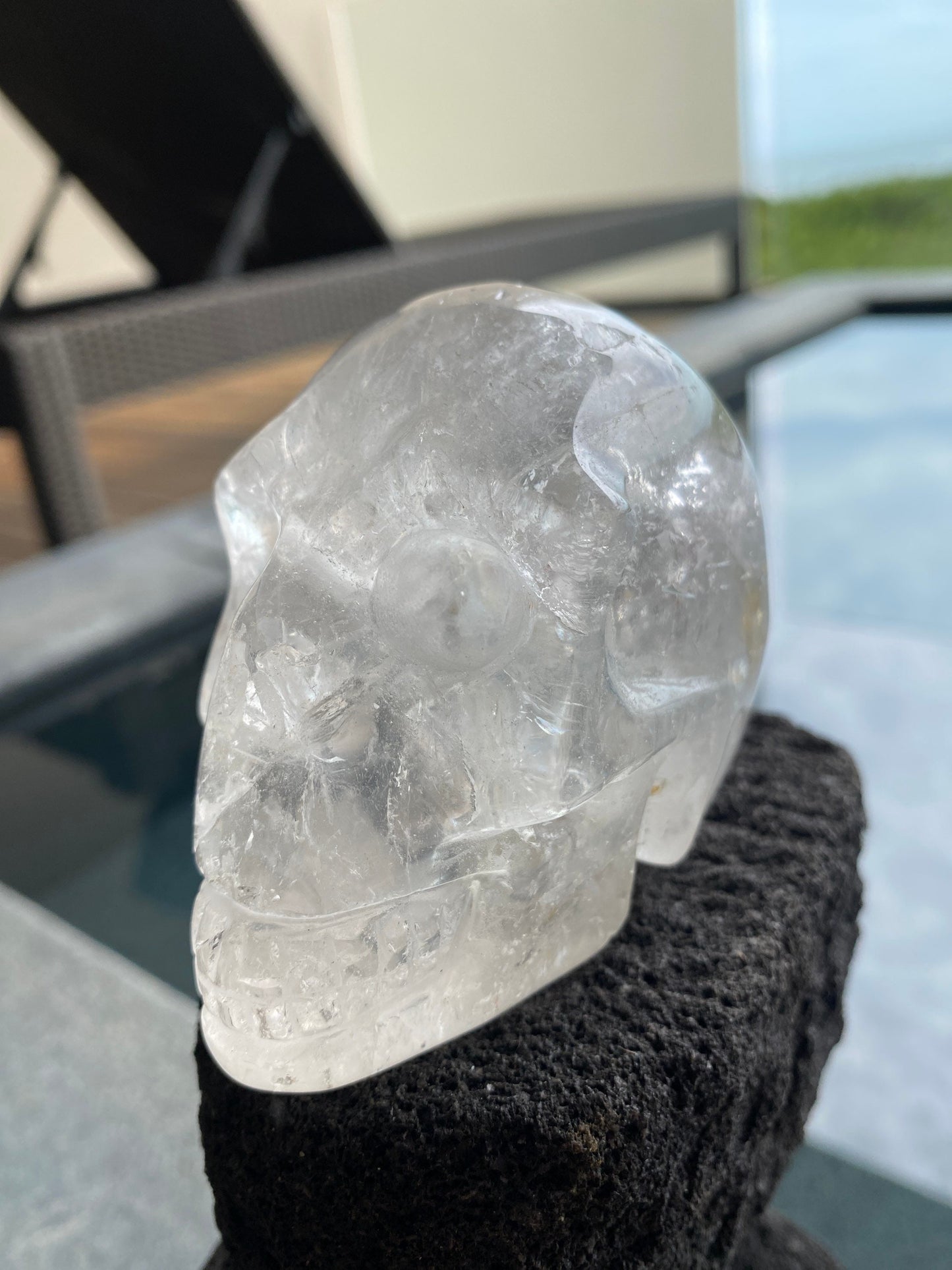 Clear Quartz Crystal Skull