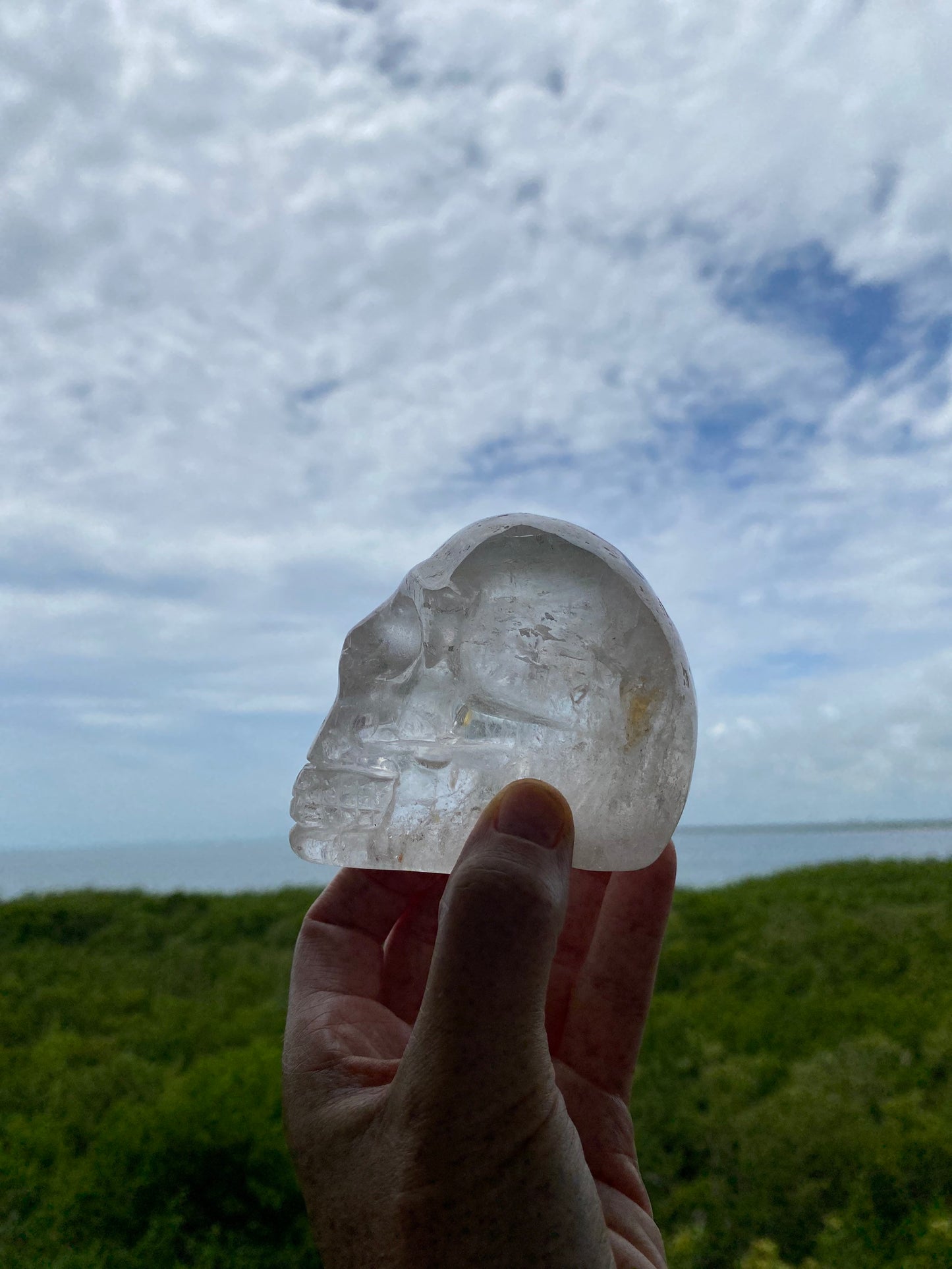 Clear Quartz Crystal Skull